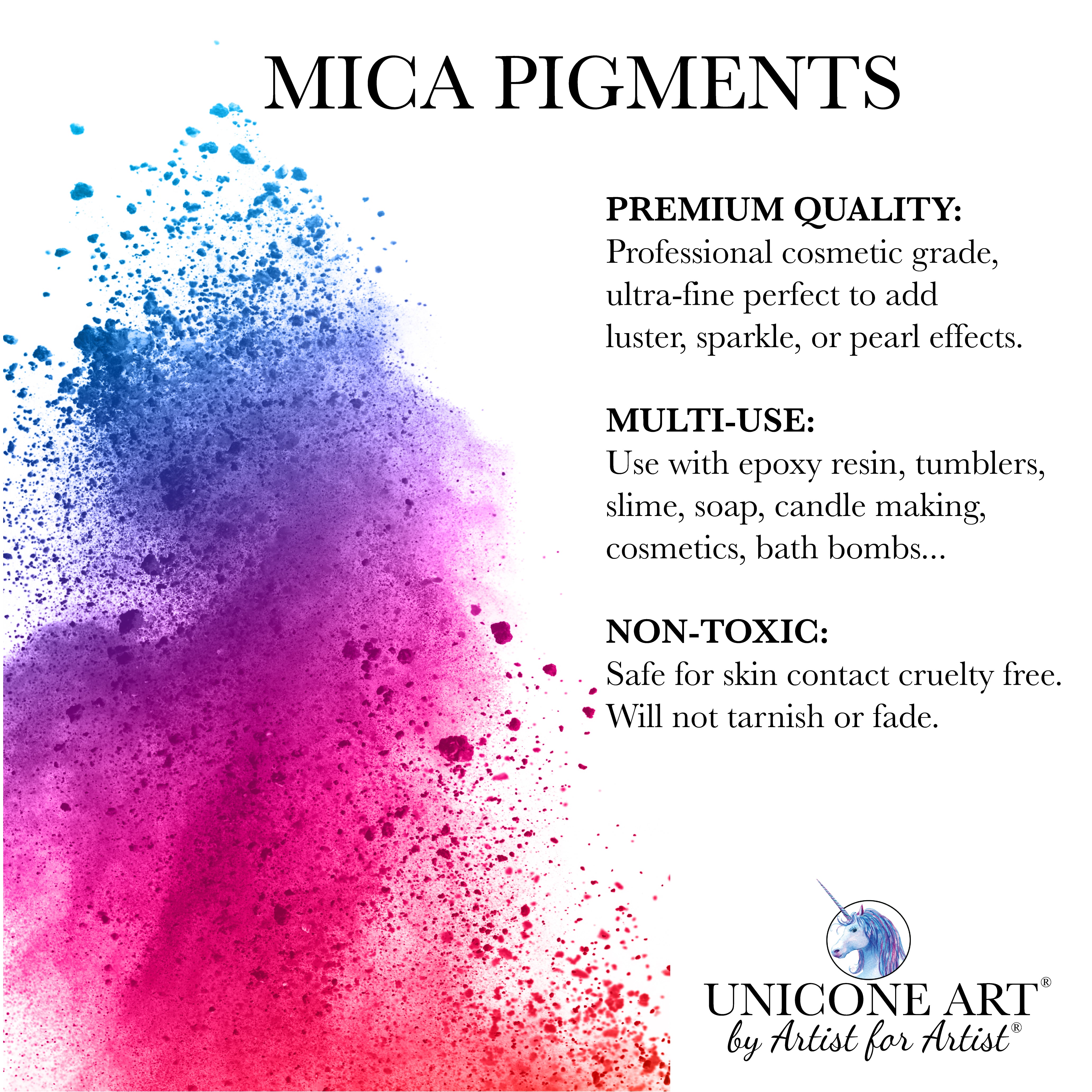 *BACKORDER* Crushed Crystal Mica Pigment Powders for Resin, Candles, Bath Bombs, and Crafts