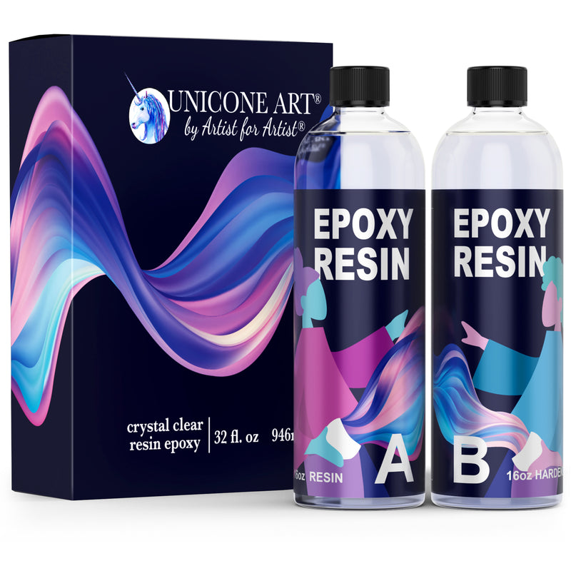 Epoxy Resin 2 Gallon - Crystal Clear Epoxy Resin Kit - Self-Leveling, High-Glossy, No Yellowing, No Bubbles Casting Resin Perfect for Crafts, Table